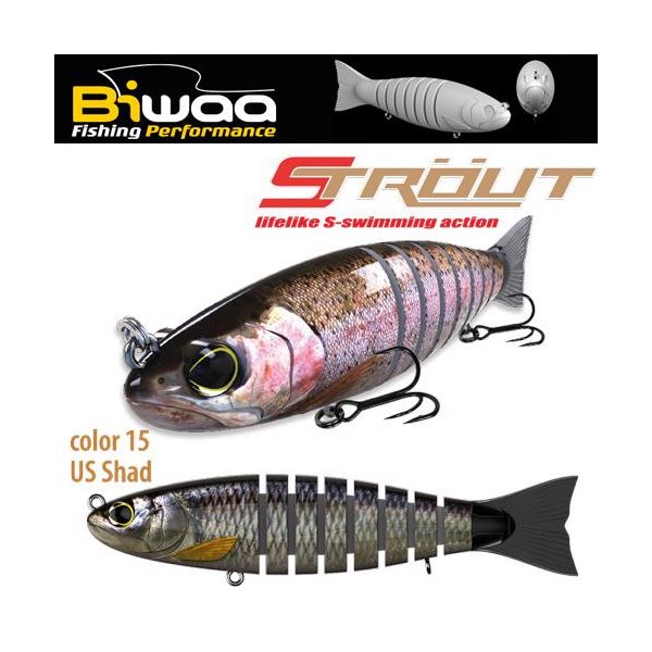 Biwaa SWIMBAIT STROUT 5.5" 14cm 29gr 15 US Shad