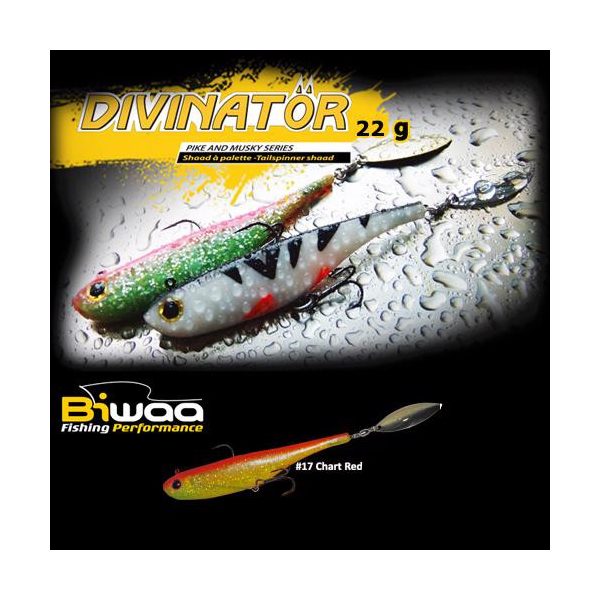 DIVINATOR JUNIOR 14cm 22gr 17 Chart Red Back