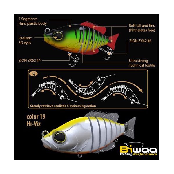 Biwaa SWIMBAIT SEVEN S4" 10cm 17gr 19 Hi-Viz