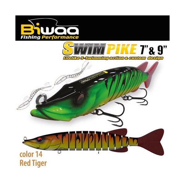 Biwaa SWIMPIKE SS 7" 18cm 26gr 14 Red Tiger