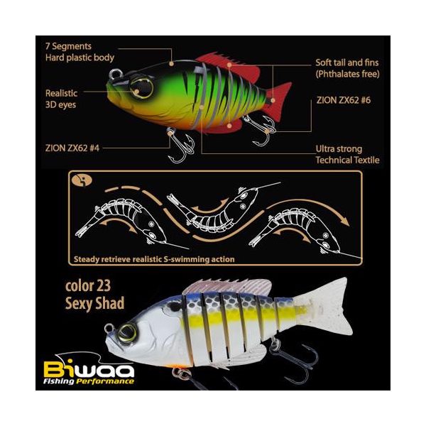 Biwaa SWIMBAIT SEVEN S6" 15cm 60gr 23 Sexy Shad