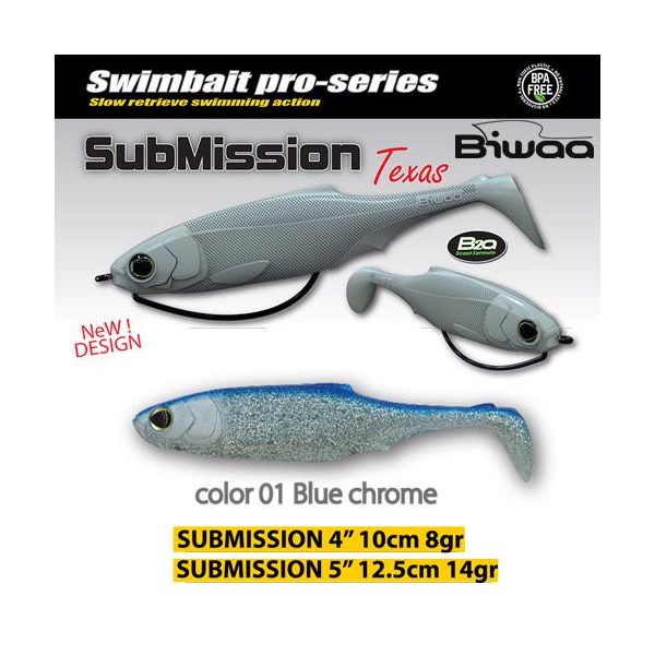 Biwaa SUBMISSION 4" 10cm 01 Blue Chrome