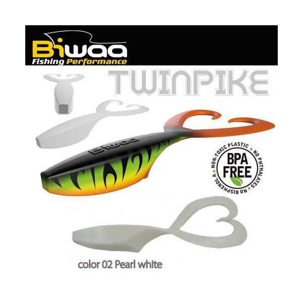 Biwaa TWINPIKE 6" 15cm 24gr 02 Pearl White