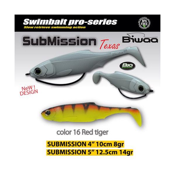 Biwaa SUBMISSION 4" 10cm 16 Red Tiger