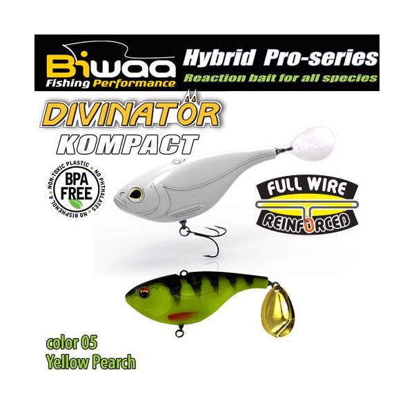 Biwaa DIVINATOR KOMPACT 90 9cm 55gr 05 Yellow Perch