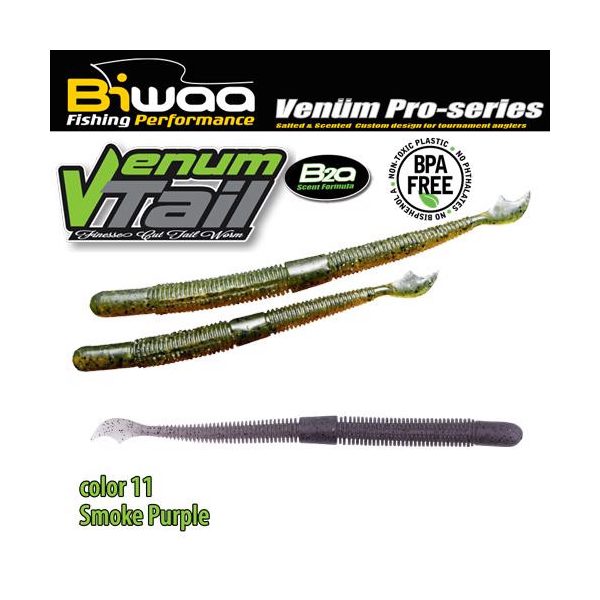 Biwaa VENUM TAIL 4" 10cm 11 Smoke Purple