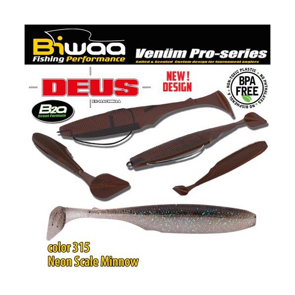 Biwaa DEUS 4" 10cm 315 Neon Scale Minnow