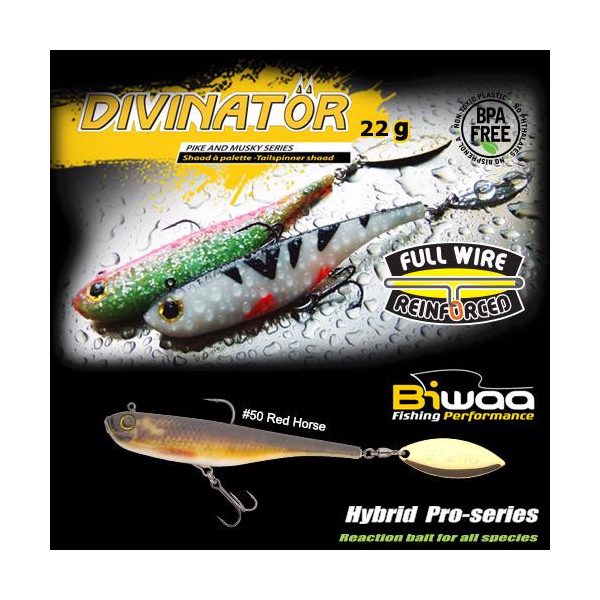 DIVINATOR JUNIOR 14cm 22gr 50 Red Horse