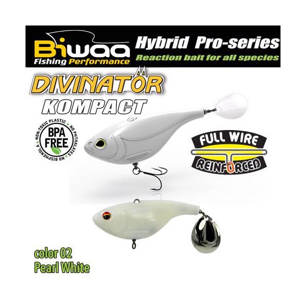 Biwaa DIVINATOR KOMPACT 50 5cm 20gr 02 Pearl White