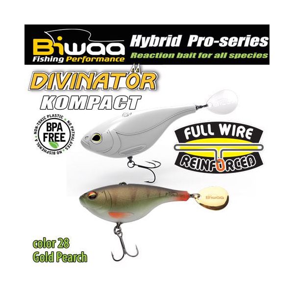 Biwaa DIVINATOR KOMPACT 90 9cm 55gr 28 Gold Perch