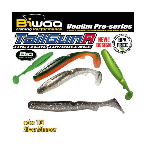 Biwaa TAILGUNR 4.5" 11.5cm 101 Silver Minnow