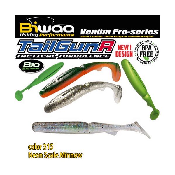 Biwaa TAILGUNR 5.5" 14cm 315 Neon Scale Minnow