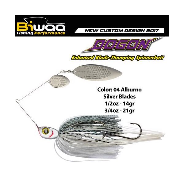 SPINNERBAIT DOGON 1/2oz 14gr 04 Alburno-Silver Blades