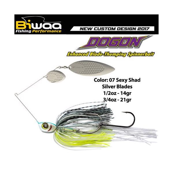 SPINNERBAIT DOGON 1/2oz 14gr 07 Sexy Shad-Silver Blades