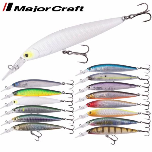 MAJOR CRAFT CEANA JERKBAIT 90SPM MIDDLE 9cm 11gr #004 Yellow Cheek Pearl White