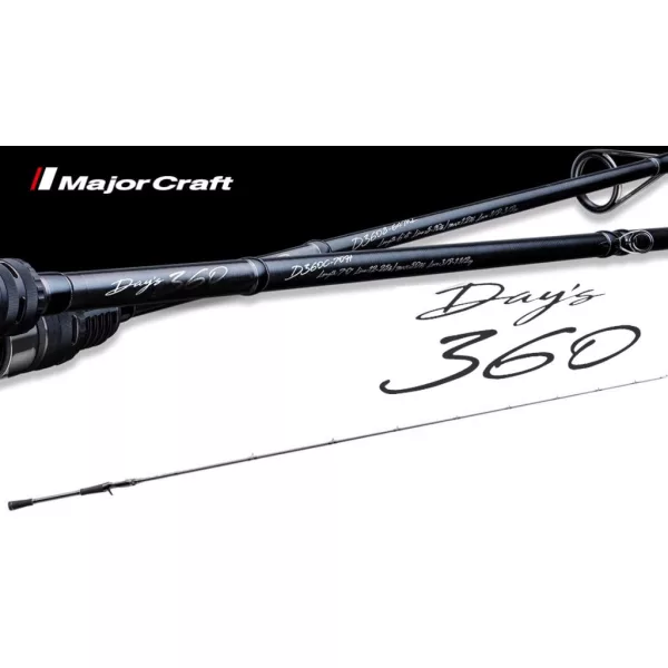 MAJOR CRAFT DAY'S 360 D360C-66M BAITCAST R-FAST 1.98 1/4-1oz 7-28gr