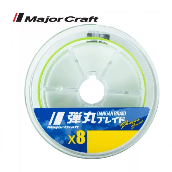 MAJOR CRAFT DANGAN BRAID X8 150m #1.0 20lb Fluo Light Green