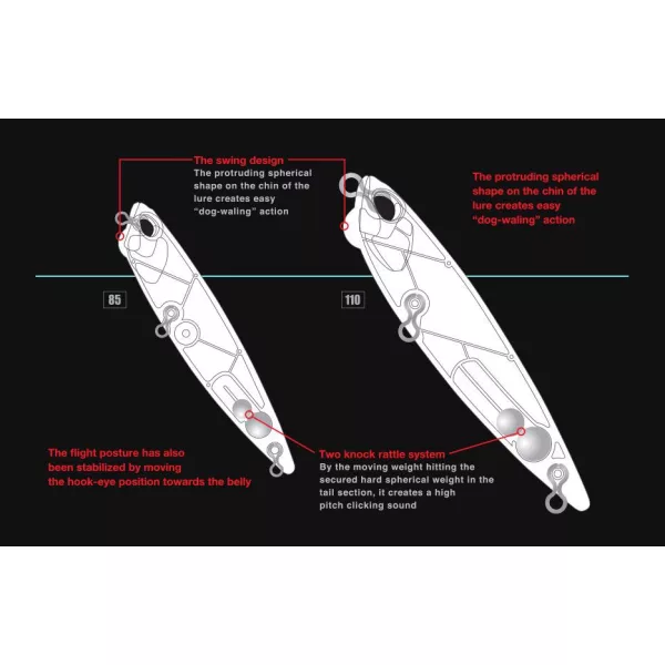 DUO REALIS PENCIL 85 8.5cm 9.7gr MCC3124 Chrome Tiger
