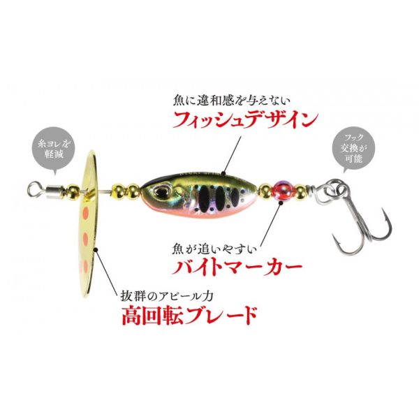 DUO SPEARHEAD RYUKI SPINNER 5G 2cm 5gr PJA4068 Yamame Red Belly