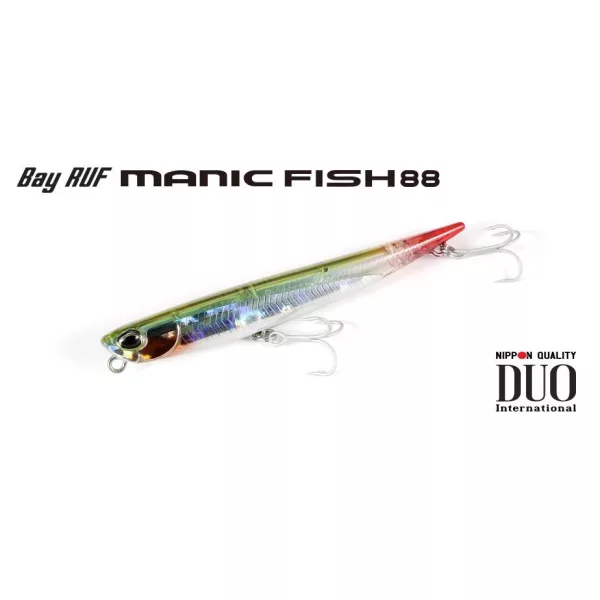 DUO BAYRUF MANIC FISH 88 8.8cm 11gr CEA0619 UV Clear Lime Chart