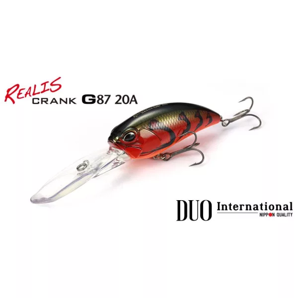 DUO REALIS CRANK G87 20A G-FIX 8.7cm 35.5gr CCC3069 Red Tiger