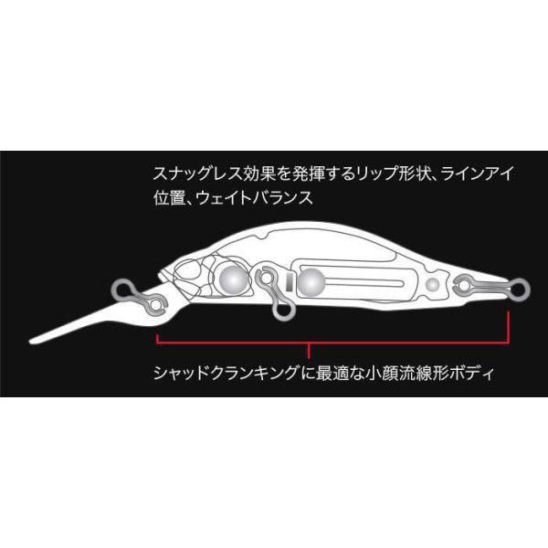 DUO REALIS ROZANTE SHAD 57MR 5.7cm 4.8gr CCC3517 Mat Bone