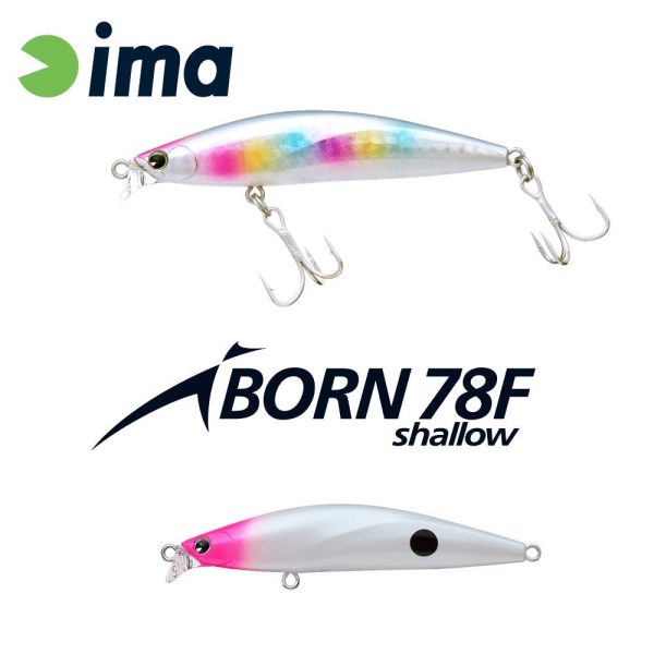 IMA IBORN 78F SHALLOW 78mm 8.5gr 018 PH Pearl Dot
