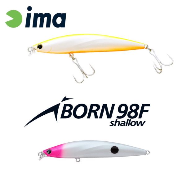 IMA IBORN 98F SHALLOW 98mm 13gr 020 PH Pearl Dot