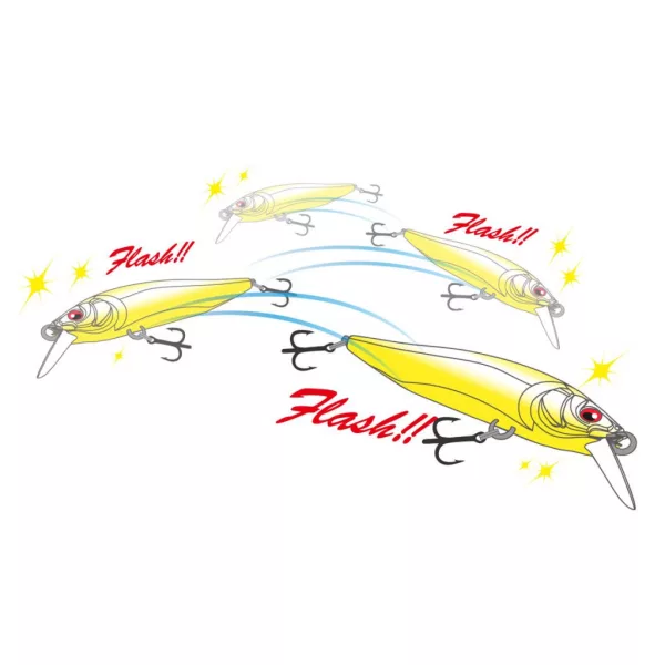 MEGABASS X-NANAHAN+2 75mm 7gr GP SPARKLE VIPER