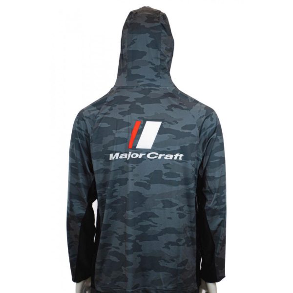 MAJOR CRAFT SUN PROTECTION HOODIE UV ÁLLÓ KAPUCNIS FELSŐ 4L Dark Gray