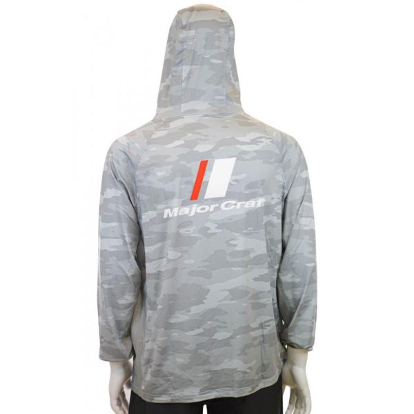 MAJOR CRAFT SUN PROTECTION HOODIE UV ÁLLÓ KAPUCNIS FELSŐ 3L Light Gray