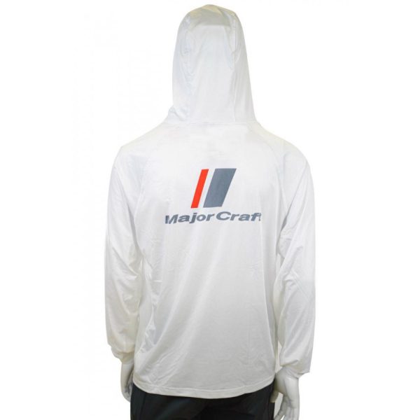 MAJOR CRAFT SUN PROTECTION HOODIE UV ÁLLÓ KAPUCNIS FELSŐ 4L White