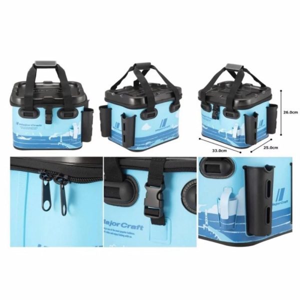 MAJOR CRAFT TACKLE BAG MTB-30 EVA PERGETŐ TÁSKA 33*26*25cm Ocean Blue