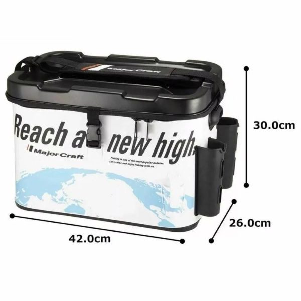 MAJOR CRAFT TACKLE BAG MTB-40 EVA PERGETŐ TÁSKA 42*26*30cm Ice White