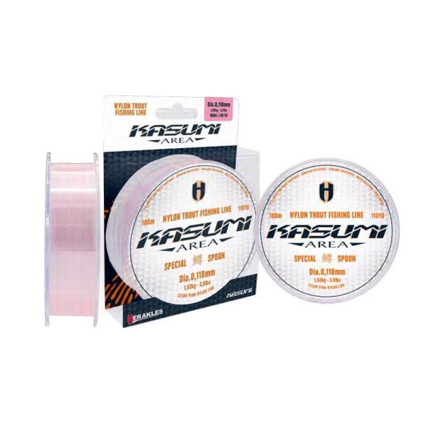 KASUMI CLEAR PINK 100m 0.100mm 1.10kg