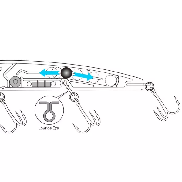 OSP ASURA II SUSPEND 92.5mm 8.4gr H09 Crystal Blue Shiner