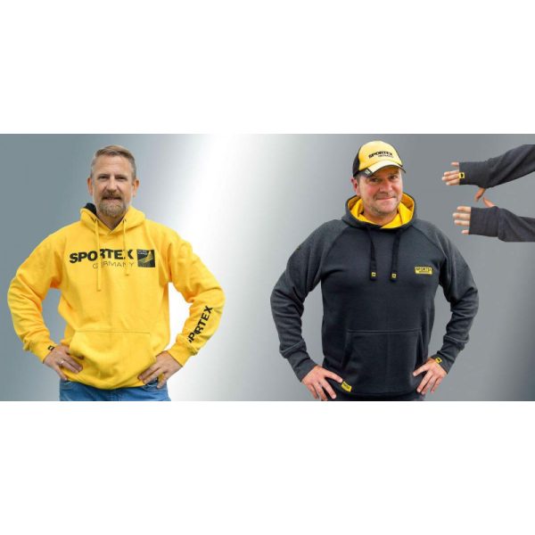 SPORTEX HOODIE SÁRGA/FEKETE M