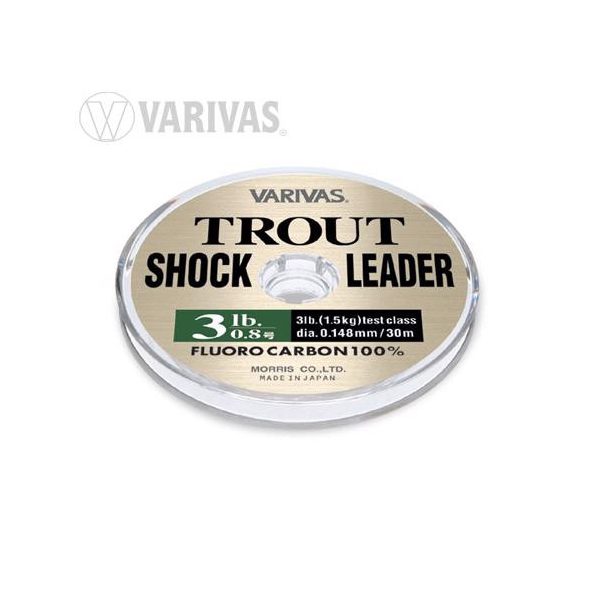VARIVAS TROUT SHOCKLEADER FLUOROCARBON 30m 0.205mm 6lb