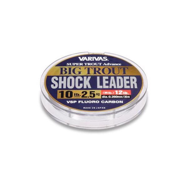 VARIVAS BIG TROUT SHOCKLEADER FLUOROCARBON VSP 30m 0.218mm 7lb