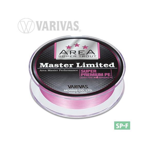 VARIVAS TROUT AREA MASTER LIMITED PE 75m #0.175 5.5lb TOURNAMENT PINK