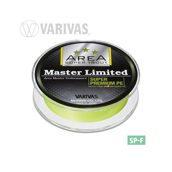 VARIVAS TROUT AREA MASTER LIMITED PE 75m #0.2 6.5lb YELLOW FLUO