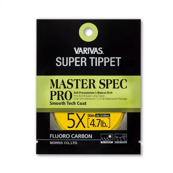 VARIVAS SUPER TIPET MASTER SPEC PRO FLUOROCARBON 6.5X 50m 0.117mm 2.9lb