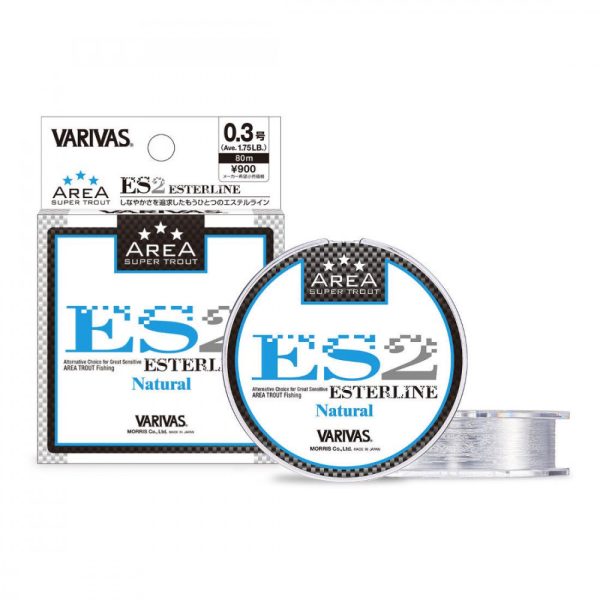 VARIVAS SUPER TROUT AREA ES2 ESTER NATURAL 80m 0.082mm 1.42lb