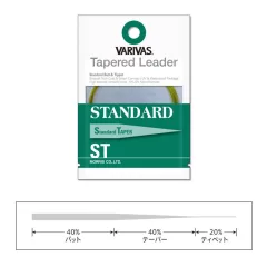   VARIVAS VÉKONYODÓ ELŐKE TAPERED LEADER STANDARD ST 5X 7.5ft 0.148mm-0.48mm