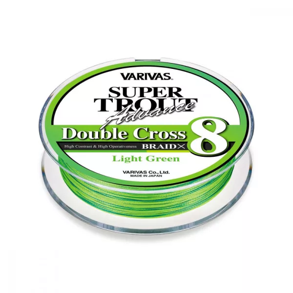 VARIVAS SUPER TROUT ADVANCE DOUBLE CROSS PE 8X 100m #0.8 11.4lb Light Green Fluo