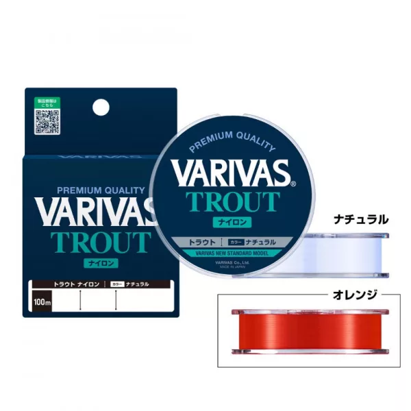 VARIVAS TROUT 100m 0.148mm 3lb Flash Orange