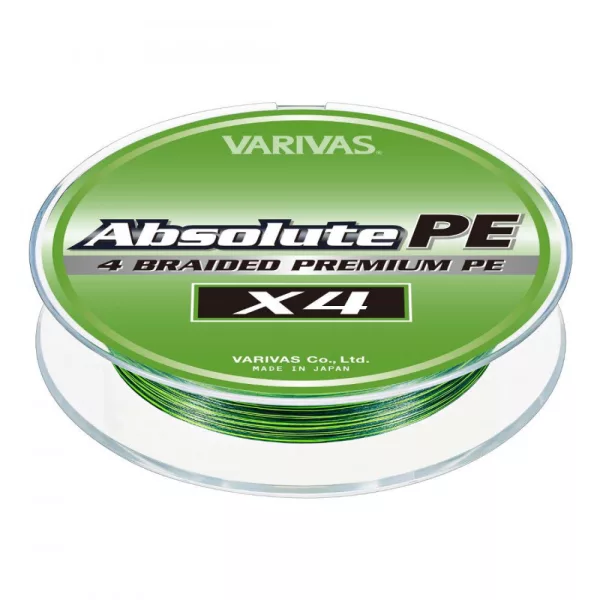 VARIVAS ABSOLUTE PREMIUM PE X4 150m #0.6 0.128mm 10lb Marking Green