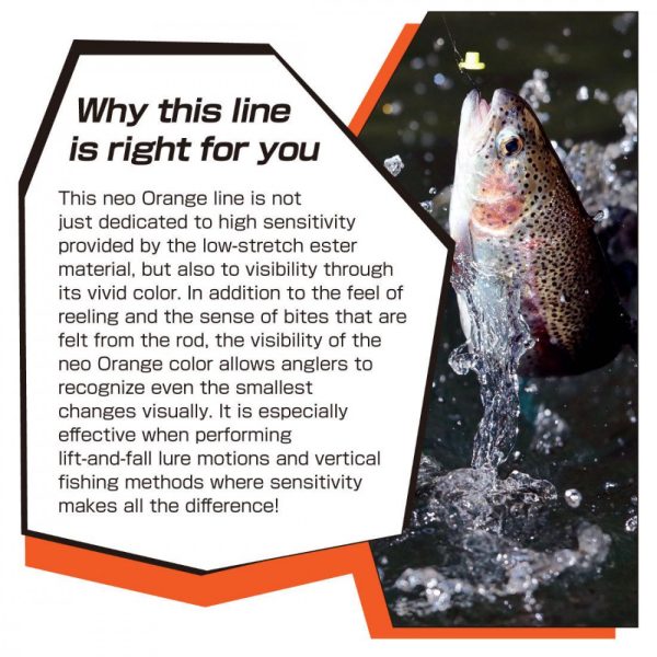 VARIVAS SUPER TROUT AREA SUPER ESTER NEO ORANGE 140m 0.117mm 2.3lb