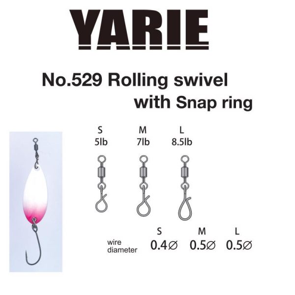 Yarie Jespa FORGÓKAPOCS YARIE 529 FAST SNAPRING L 8.5lb