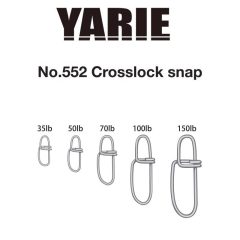 Yarie Jespa KAPOCS YARIE 552 CROSSLOCK SNAP 50LB